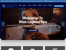 Tablet Screenshot of bluelagoonmassage.com